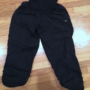 Black Maternity Cargo Pants (Capri option)
